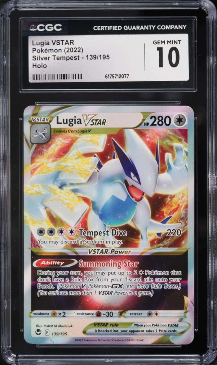 Pokemon Sword & Shield Silver Tempest Holo Lugia VSTAR #139
