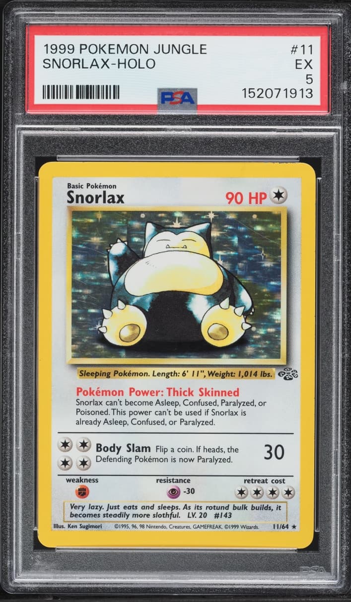 Pokemon Jungle Holo Snorlax #11