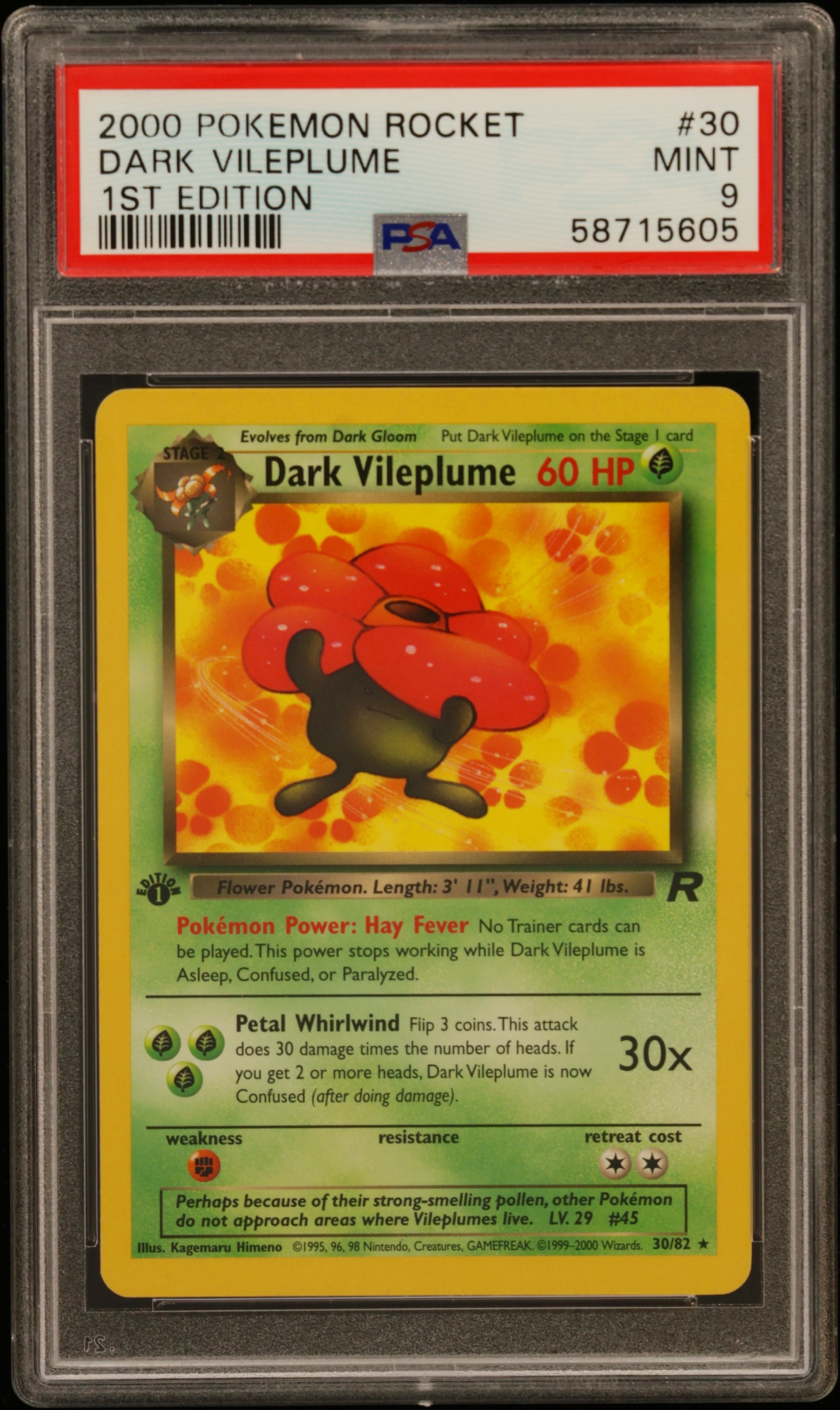 Dark Vileplume 1st Edition