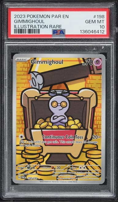 Pokemon Scarlet & Violet Paradox Rift IR Gimmighoul #198