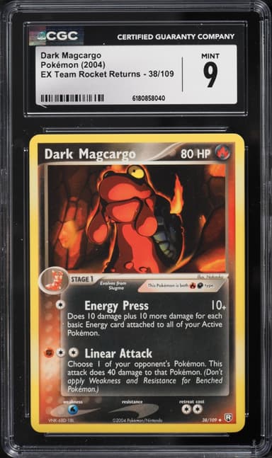 Pokemon Ex Team Rocket Returns Dark Magcargo #38