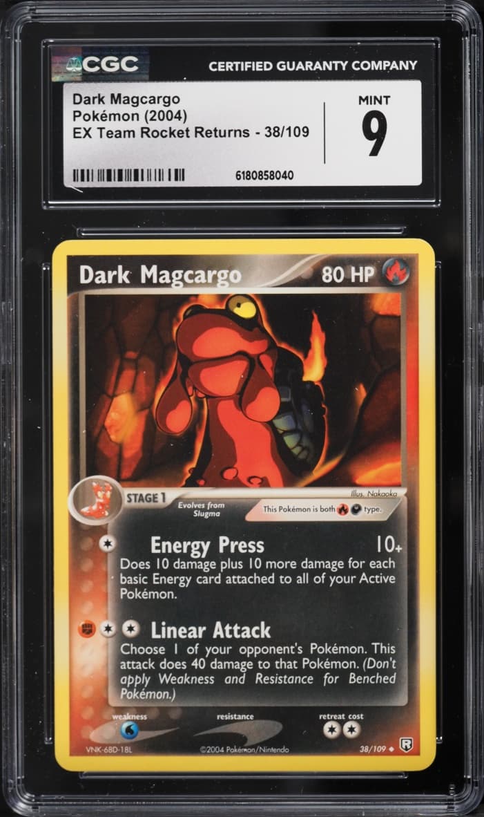 Pokemon Ex Team Rocket Returns Dark Magcargo #38