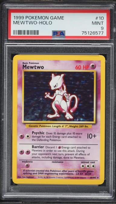 Base Set Holo Mewtwo MINT