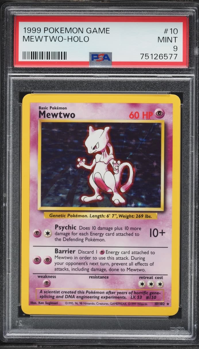 Base Set Holo Mewtwo MINT