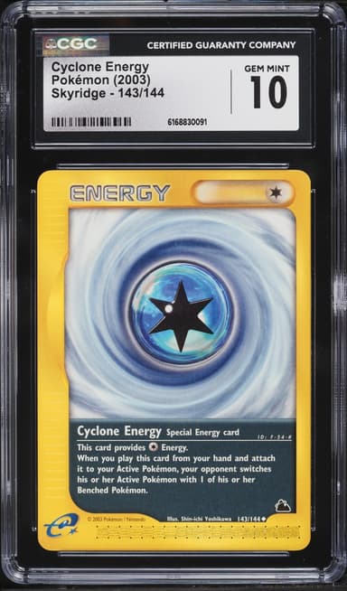 Pokemon Skyridge Cyclone Energy #143