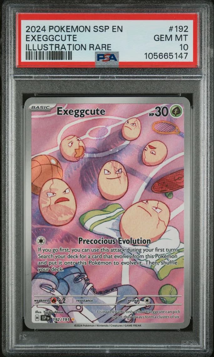 2024 #192 Exeggcute PSA 10 Ssp E