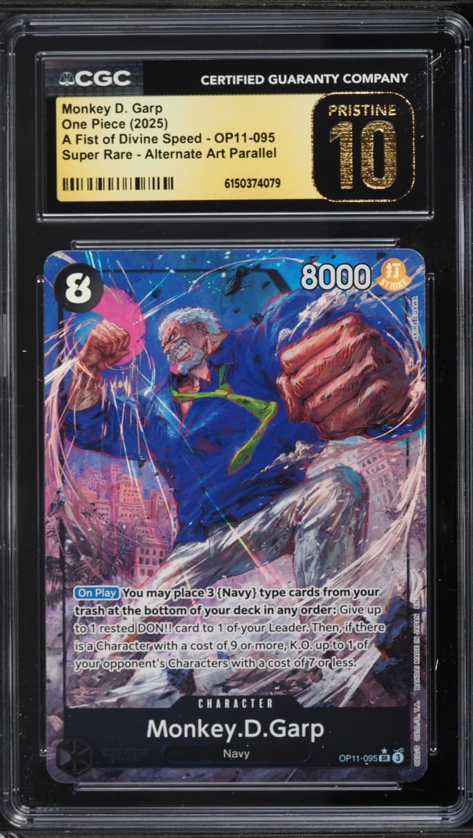 One Piece A Fist Of Divine Speed SR Alt Art Monkey D. Garp #OP11-095