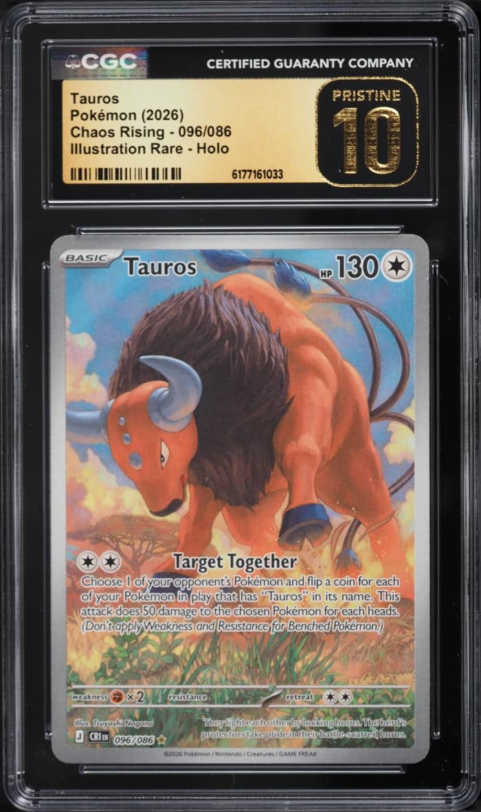 Pokemon Mega Evolution Chaos Rising IR Tauros #096