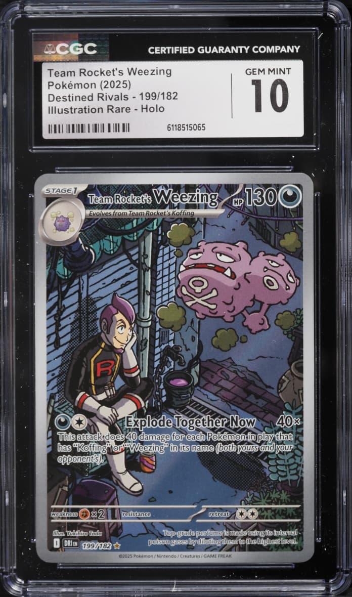 Pokemon Scarlet & Violet Destined Rivals IR Team Rocket's Weezing #199