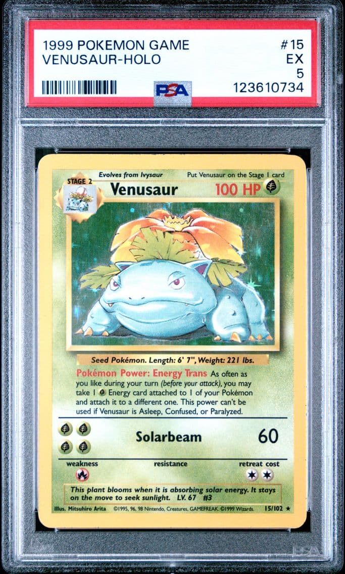 1999 #15 Venusaur-Holo PSA 5 Gam