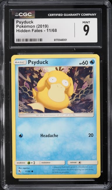 Pokemon Sun & Moon Hidden Fates Psyduck #11