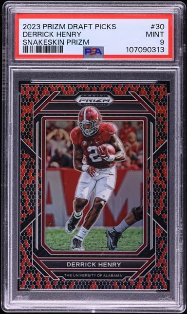 Panini Prizm Draft Picks Snake Skin Derrick Henry #30