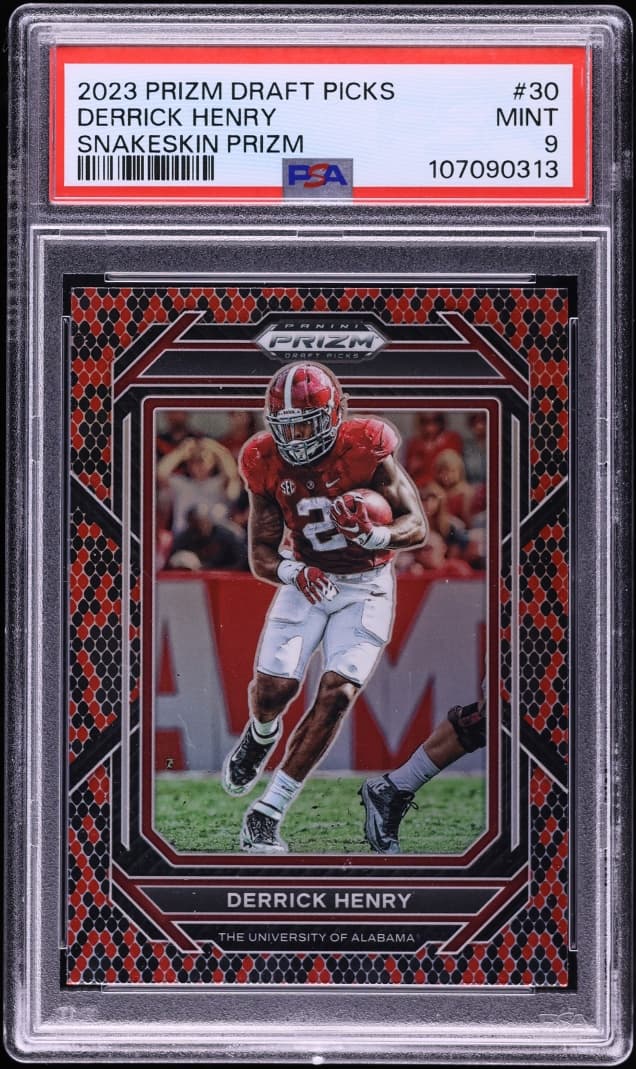 Panini Prizm Draft Picks Snake Skin Derrick Henry #30