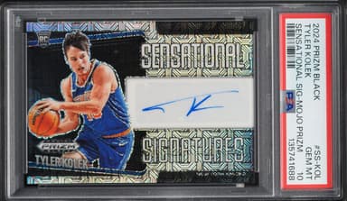 Panini Prizm Black Sensational Mojo Tyler Kolek ROOKIE AUTO /25 #SS-KOL