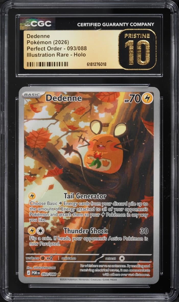 Pokemon Mega Evolution Perfect Order IR Dedenne #93