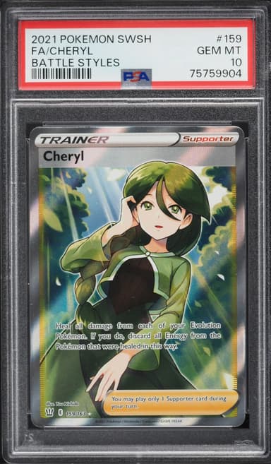 Pokemon Sword & Shield Battle Styles Full Art Cheryl #159