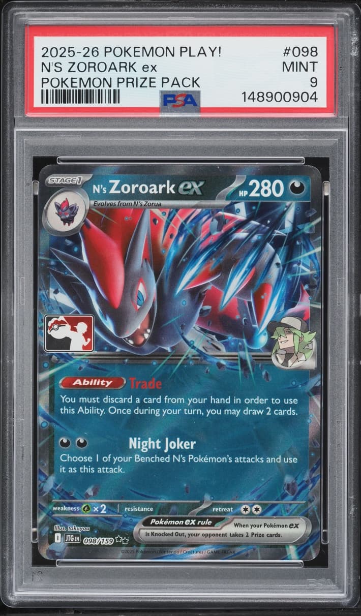 Pokemon Scarlet & Violet Journey Together Play! Prize Pack N'S Zoroark Ex #098