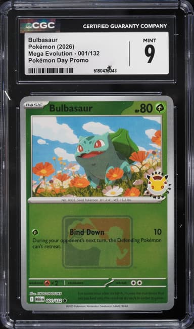 Pokemon Mega Evolution Day Promo Bulbasaur #1