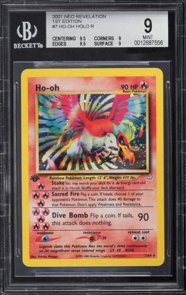 Pokemon Neo Revelation 1st Edition Holo Ho-Oh #7