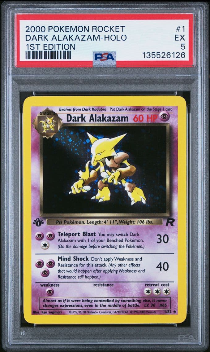2000 #1 Dark Alakazam-Holo 1st E