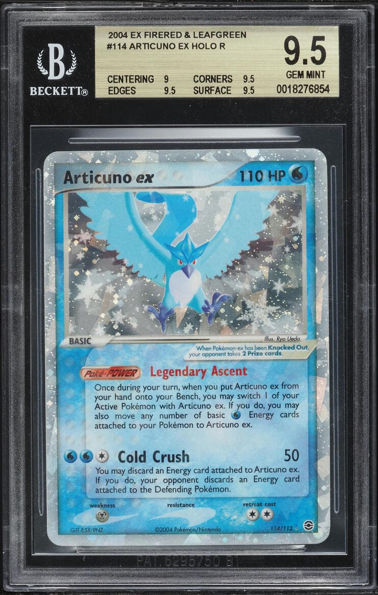 Pokemon EX Fire Red & Leaf Green Holo Articuno Ex #114
