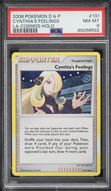 Pokemon Diamond & Pearl Legends Awakened Cosmos Holo Cynthia's Feelings #131