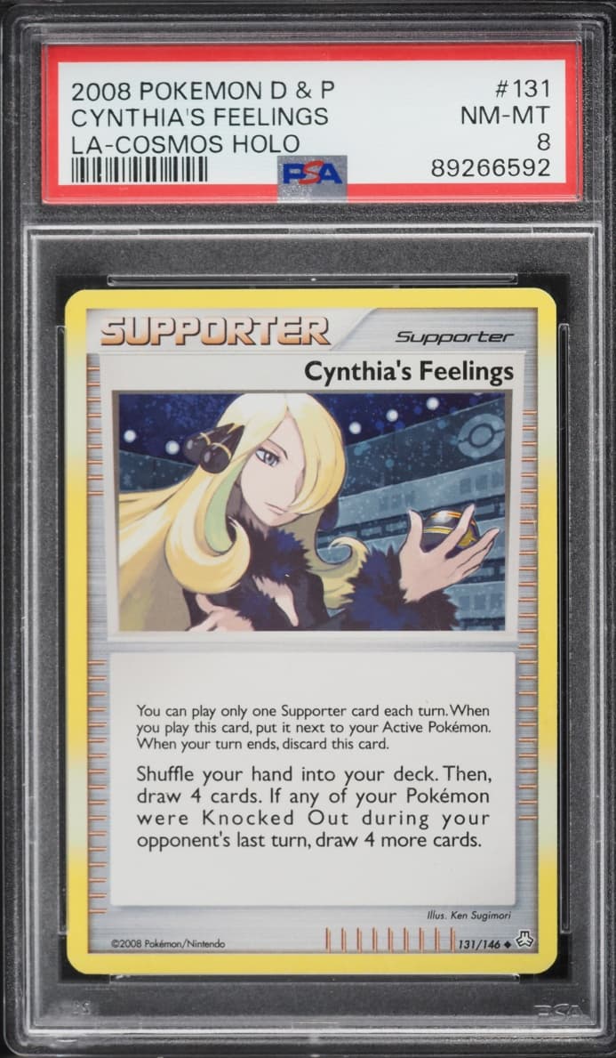 Pokemon Diamond & Pearl Legends Awakened Cosmos Holo Cynthia's Feelings #131