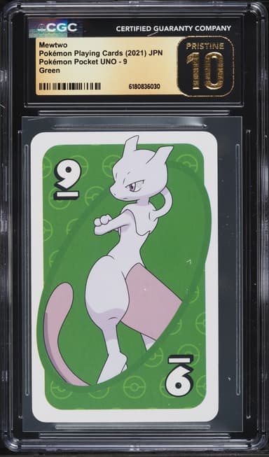Pokemon Japanese Playing Cards Pocket UNO Green Mewtwo