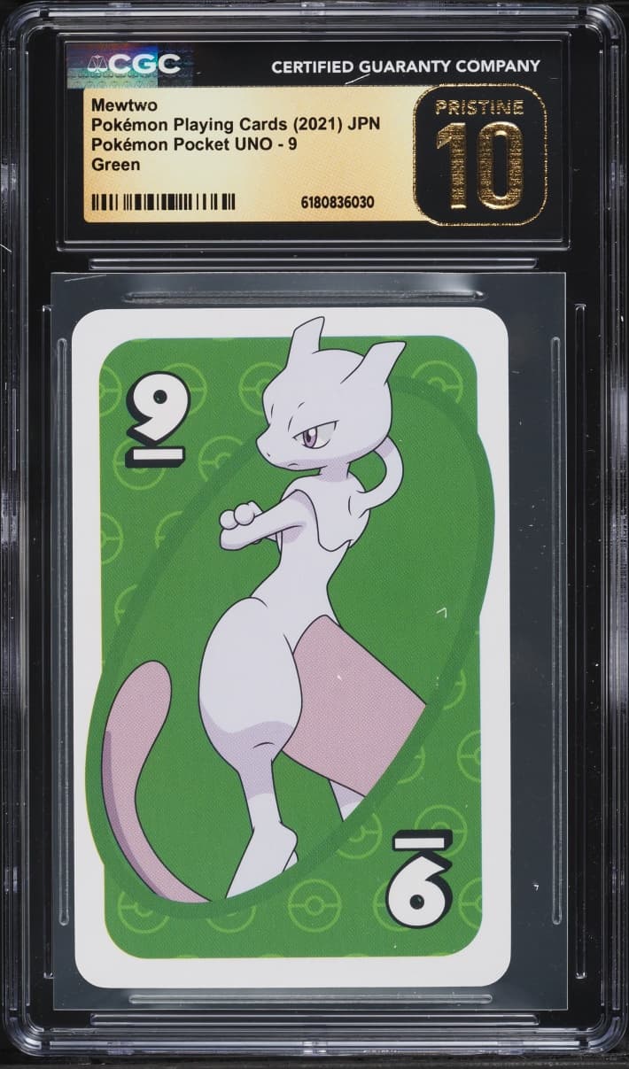 Pokemon Japanese Playing Cards Pocket UNO Green Mewtwo