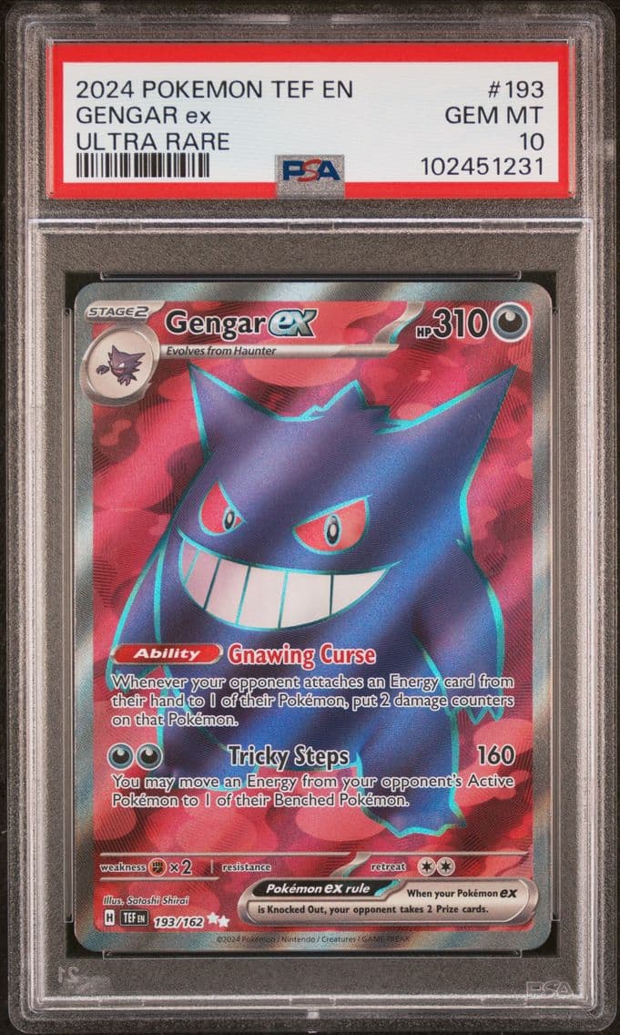 2024 #193 Gengar EX PSA 10 Tef E