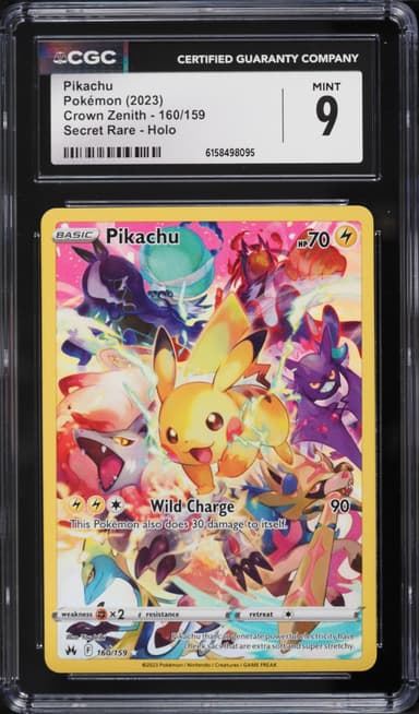 Pokemon Sword & Shield Crown Zenith SEC Pikachu #160