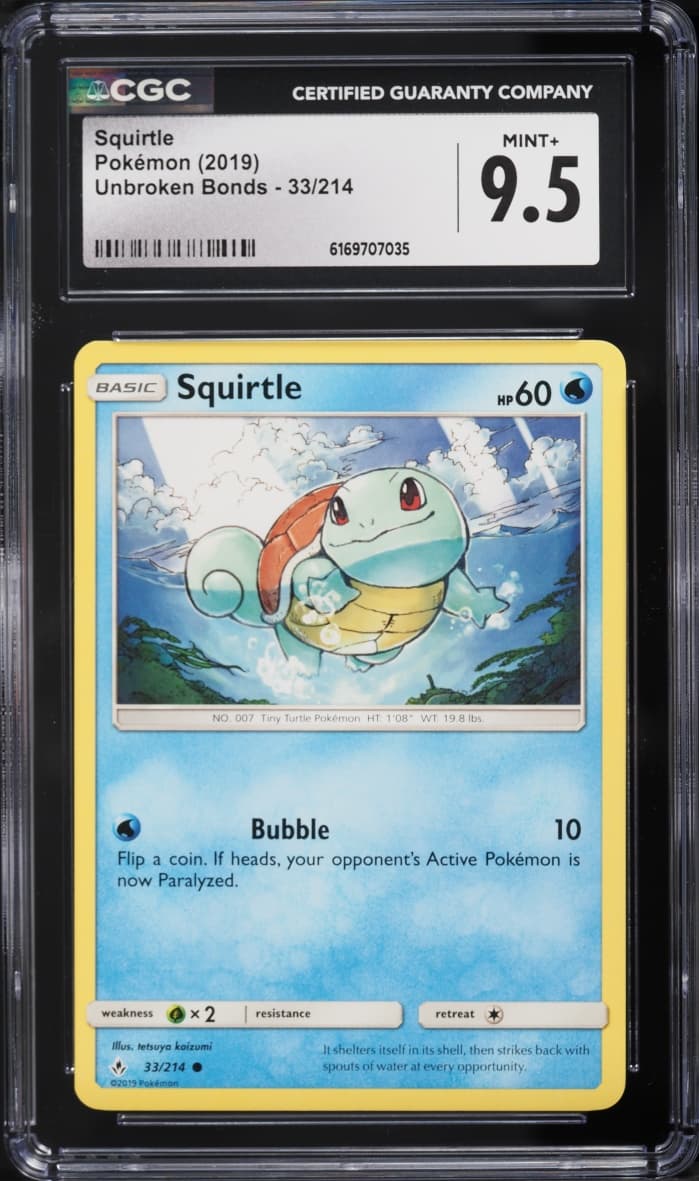 Pokemon Sun & Moon Unbroken Bonds Squirtle #33