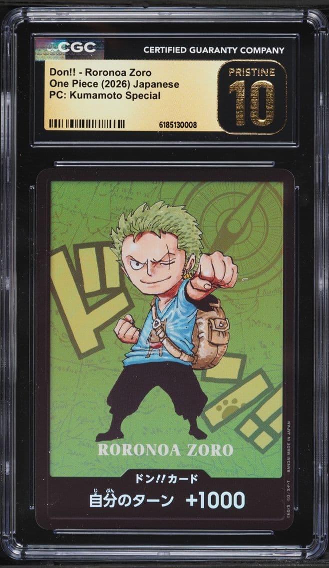 2026 Roronoa Zoro CGC 10 One Pie