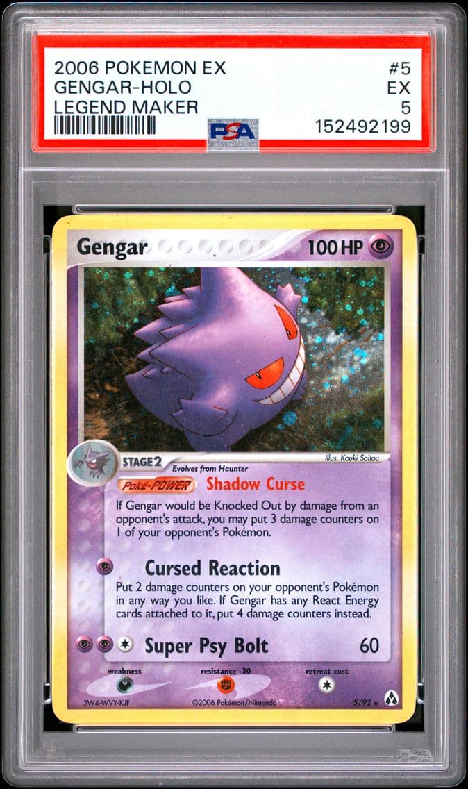 2006 #5 Gengar-Holo PSA 5 EX Leg