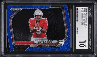 Panini Prizm Black Blue Shimmer FOTL Tavien St. Clair /35 #193