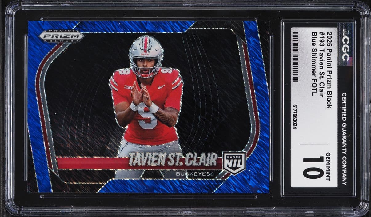 Panini Prizm Black Blue Shimmer FOTL Tavien St. Clair /35 #193