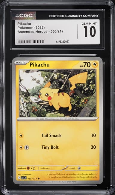 Pokemon Mega Evolution Ascended Heroes Pikachu #55