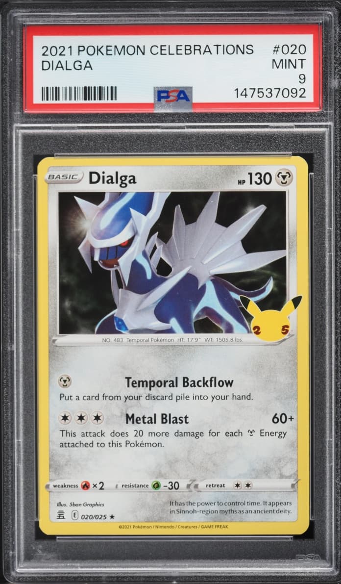 Pokemon Sword & Shield Celebrations Holo Dialga #20