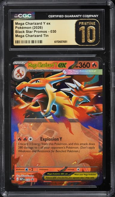 Pokemon Mega Evolution Black Star Promo Tin Mega Charizard Y Ex #30