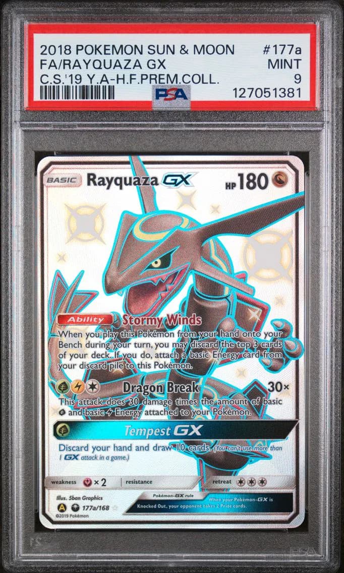 2018 #177a Full Art/Rayquaza GX