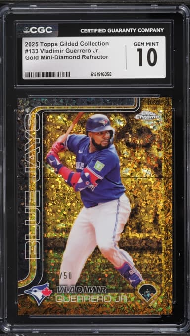 Topps Chrome Gilded Collection Gold Mini-Diamond Ref. Vladimir Guerrero Jr. /50