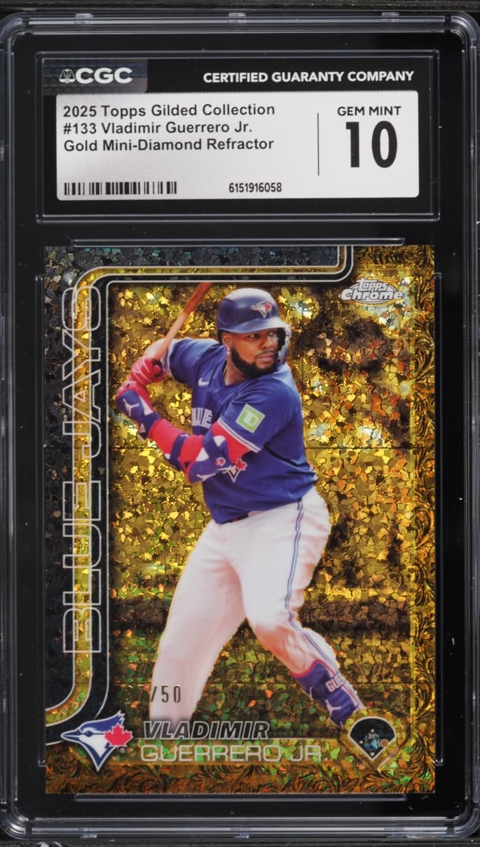 Topps Chrome Gilded Collection Gold Mini-Diamond Ref. Vladimir Guerrero Jr. /50