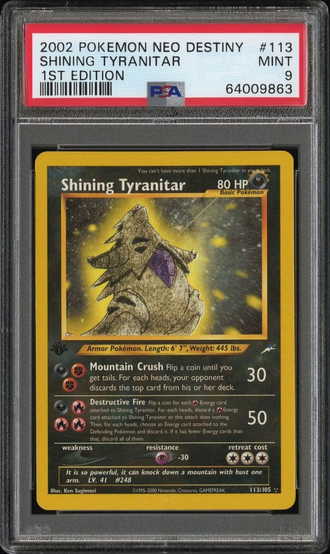 2002 #113 Shining Tyranitar 1st 