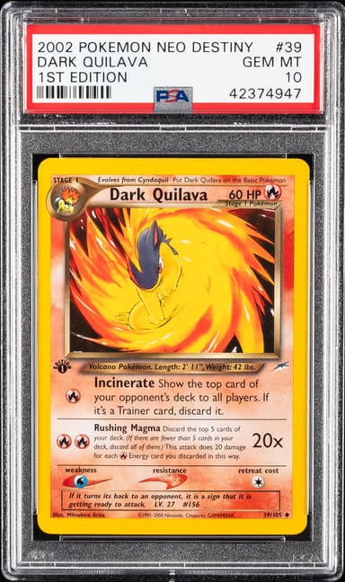 Dark Quilava 1st Edition