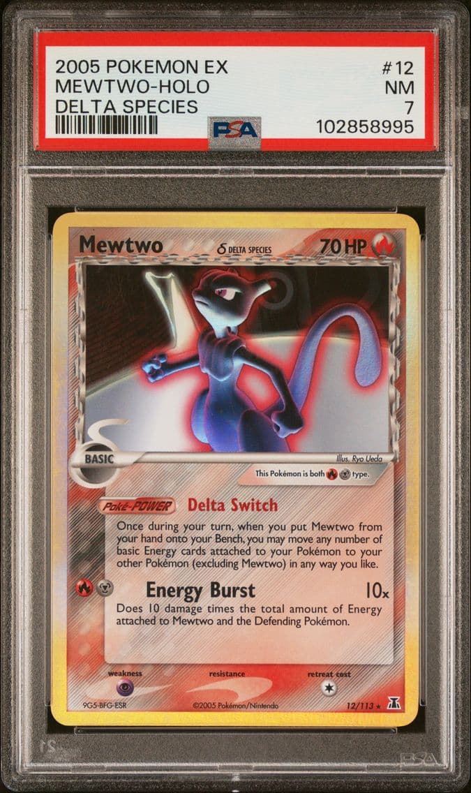2005 #12 Mewtwo-Holo PSA 7 EX De