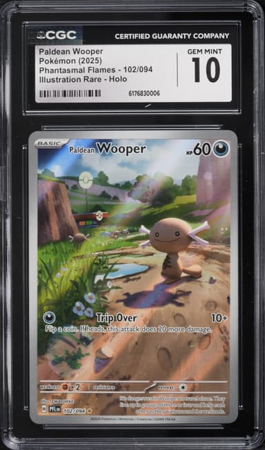 Pokemon Mega Evolution Phantasmal Flames IR Paldean Wooper #102