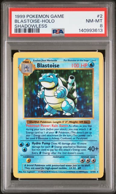 Blastoise-Holo Shadowless
