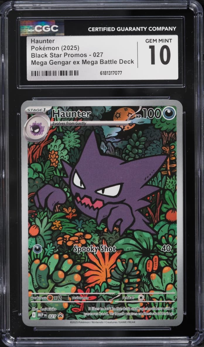 Pokemon Mega Evolution Promo Mega Gengar Ex Battle Deck Full Art Haunter #27