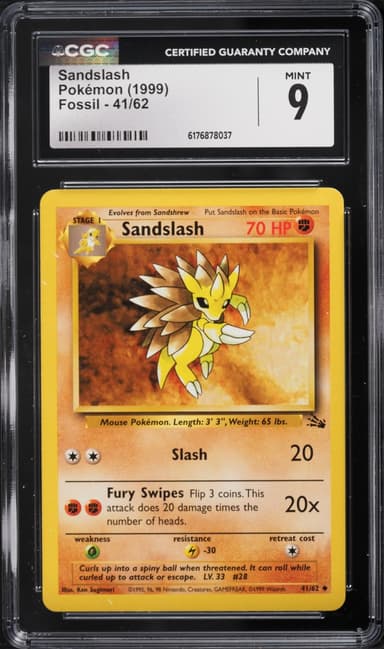 Pokemon Fossil Sandslash #41