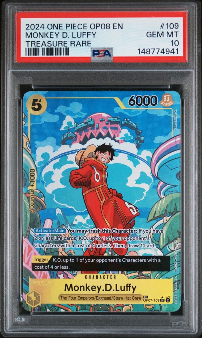 2024 #109 Monkey D. Luffy PSA 10